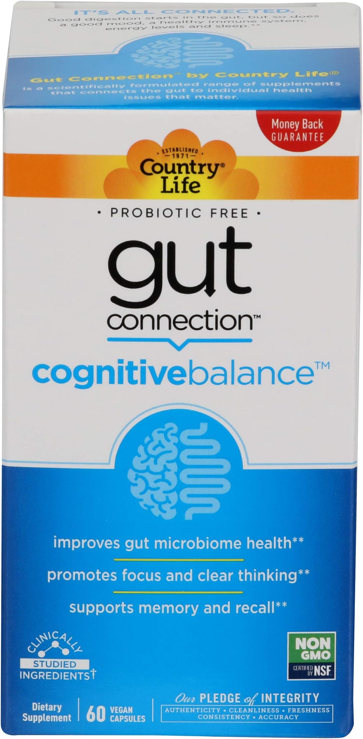 Country LifeCognitive Gut Connection, 60 CT