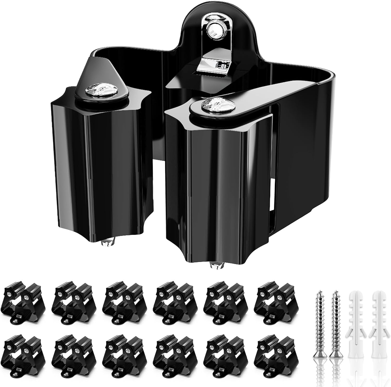 3H Mop Holder 12 Pack,Brush Holder,Broom Holder Wall Mounted for