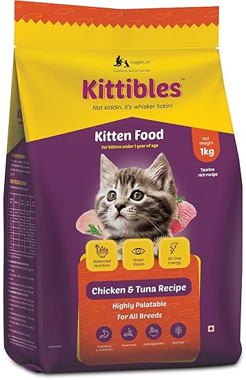 Kittibles Kitten Dry Food Chicken and Tuna Recipe 1 kg