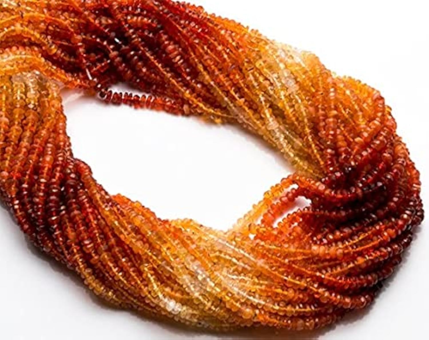 Opal du Mexique 3mm perles naturelles rondelles facettées LKBEADS pierre feu