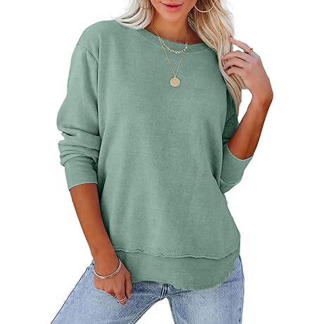 KIRUNDO Women's Casual Crewneck Sweatshirts: Elevate Your Fall and Spring Wardrobe
