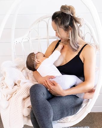 Kindred Bravely Sleep Pumping Bra & Sublime Nursing Bra Bundle (Black, Medium)
