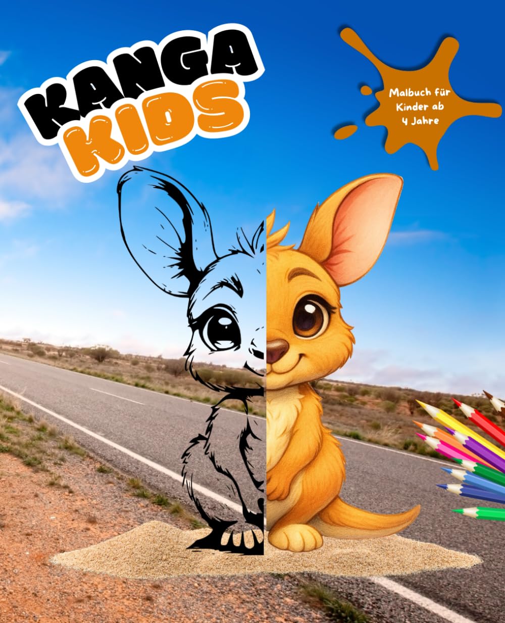 Kanga Kids: die Baby Kängurus sind los I zuckersüße Känguru Kids zum Ausmalen