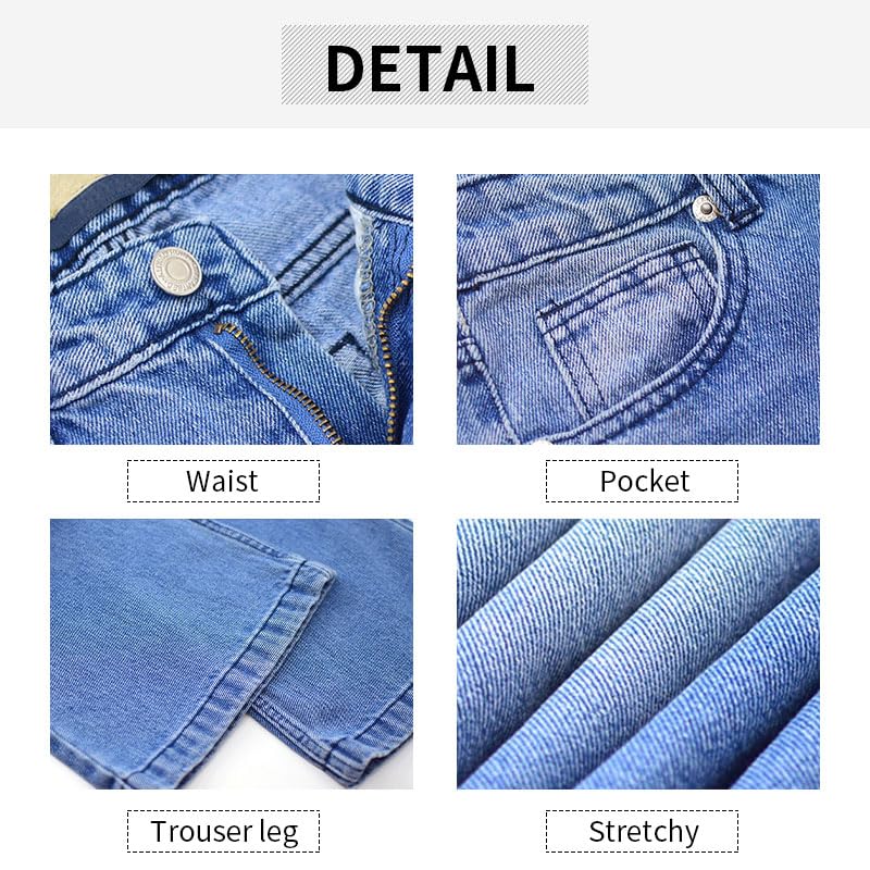 Womens Wide Leg Jeans High Waisted Straight Leg Stretchy Baggy Trendy Casual Denim Pants with Pockets3