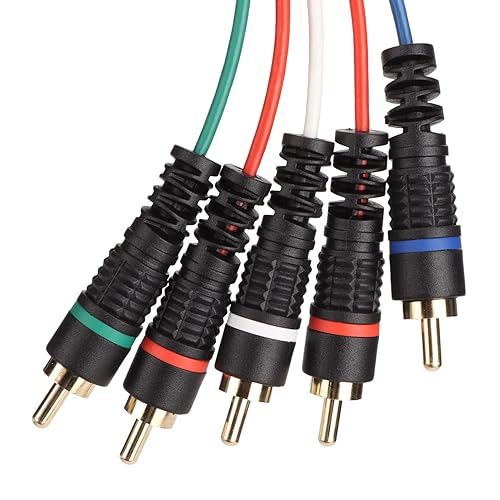 Vista 8 de Vbestlife Cable de componentes para Gamecube, componente de salida AV digital de doble blindaje 5RCA YPbPr Cable para Gamecube, 5.9ft 5.9ft