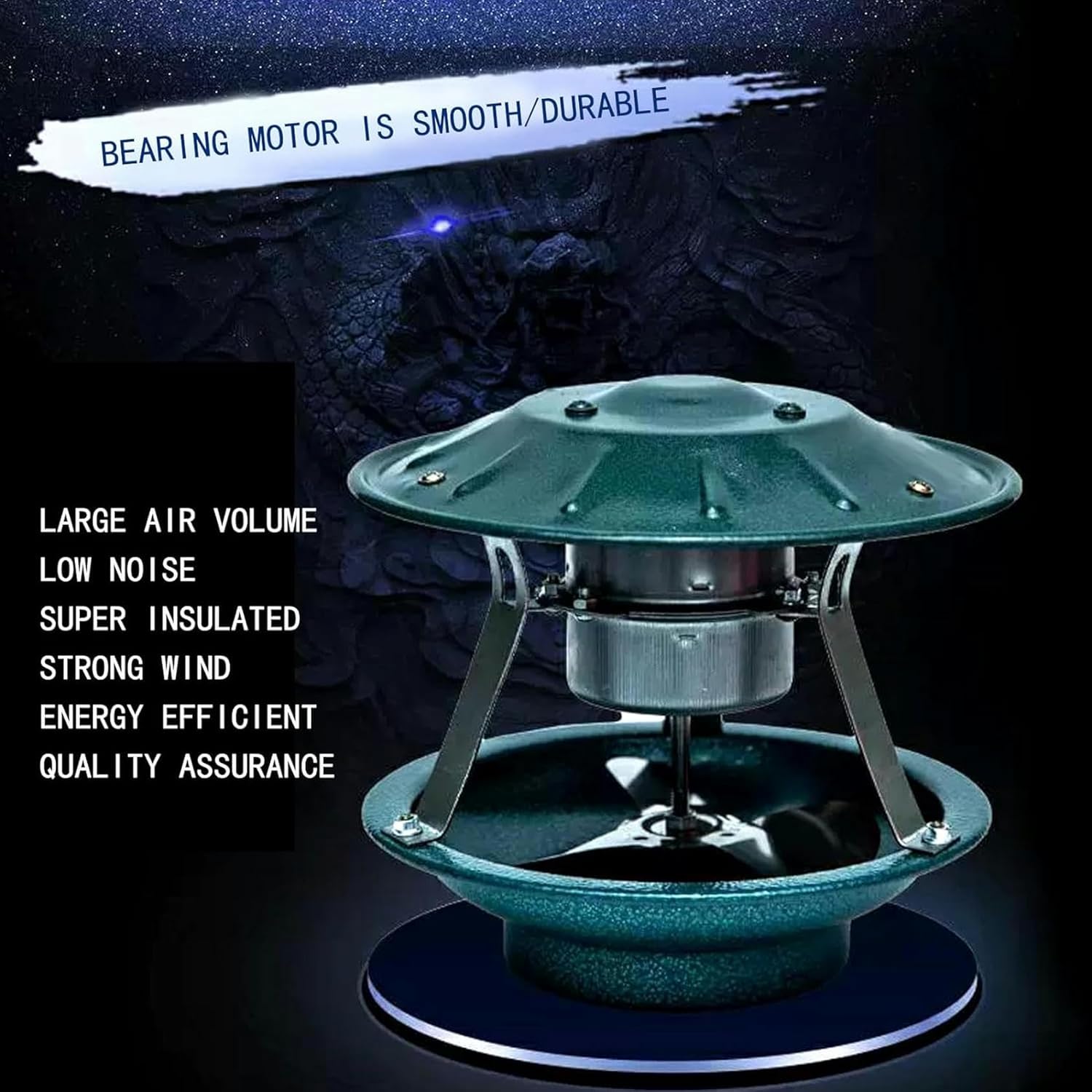 60 W Induced Shooting Fan, Fireplace, Exhaust Smoke Machine of Domestic Roof Fireplace, Induced Shooting Fan with Dust Extractor, 11cm, 9cm