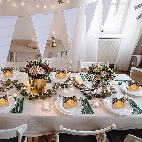 Miniatura 6 de DOYIDE Paquete de 60 pequeñas bolsas de regalo de agradecimiento, 4.5 x 1.8 x 3.9 pulgadas, cajas de regalo de fiesta con cinta de lazo, pequeñas