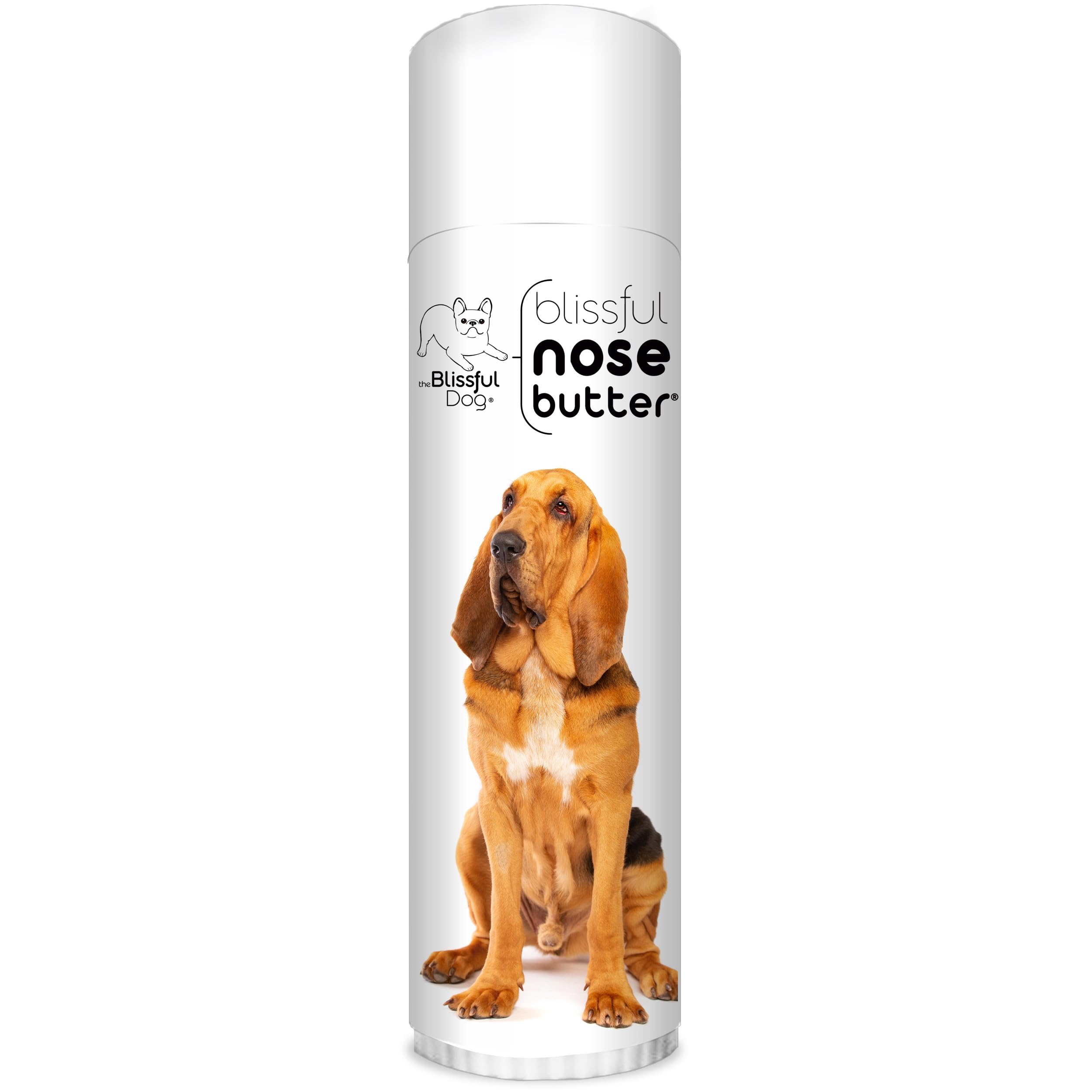 The Blissful Dog Bloodhound Nose Butter for Dry, Cracked Skin, Lick-Safe Dog Nose Balm with Moisturizing Shea Butter, Almond, Olive, and Essential Oils, Pet Supplies, Uncented, 0.50 oz.