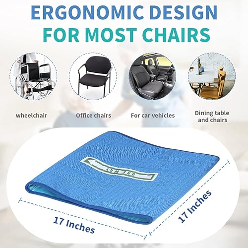 Miniatura 2 de Cojín tubular de asiento unidireccional, almohadilla antideslizante para prevención de caídas para ancianos o discapacitados en sillas de ruedas,