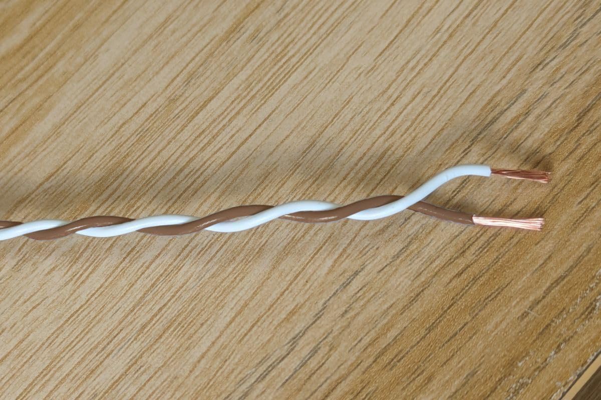 Cable de bus CAN, color blanco y marrón, 22 AWG/0,35 mm², 100 metros