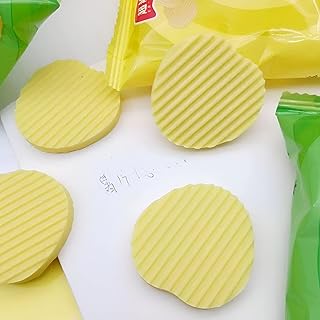 Kids Eraser Pack - Adorable Chips-Shaped Erasers in Four Pieces, Compact and Multi-Functional, Ideal for Children’s School Supplies, Playful Design for Young Artists