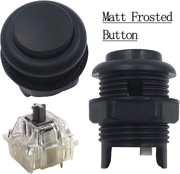 SJJX 2 Player Arcade Game DIY Kit Arcade Matt Frosted Black Button Twins USB Encoder Zero Delay 4&8 Way Arcade Fighting Joystick Controller For PC MAME Respberry Pi Retropie
