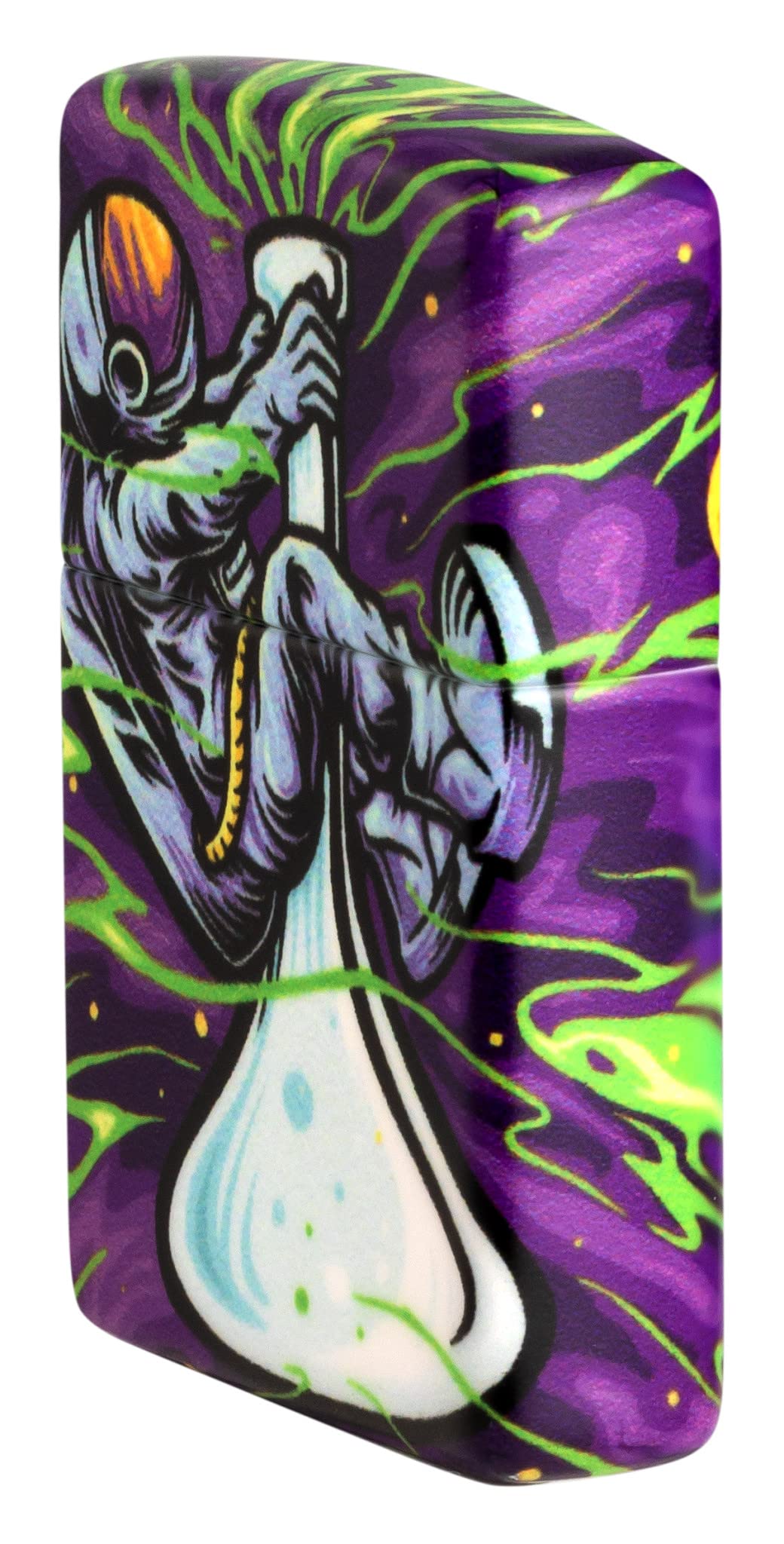 Zippo Sturmfeuerzeug - Modell Space Out - Multicolor mit 540 Color Druck - Nachfüllbar - Wiederverwendbar - Windfestes Design - Geschenkbox - Made in USA