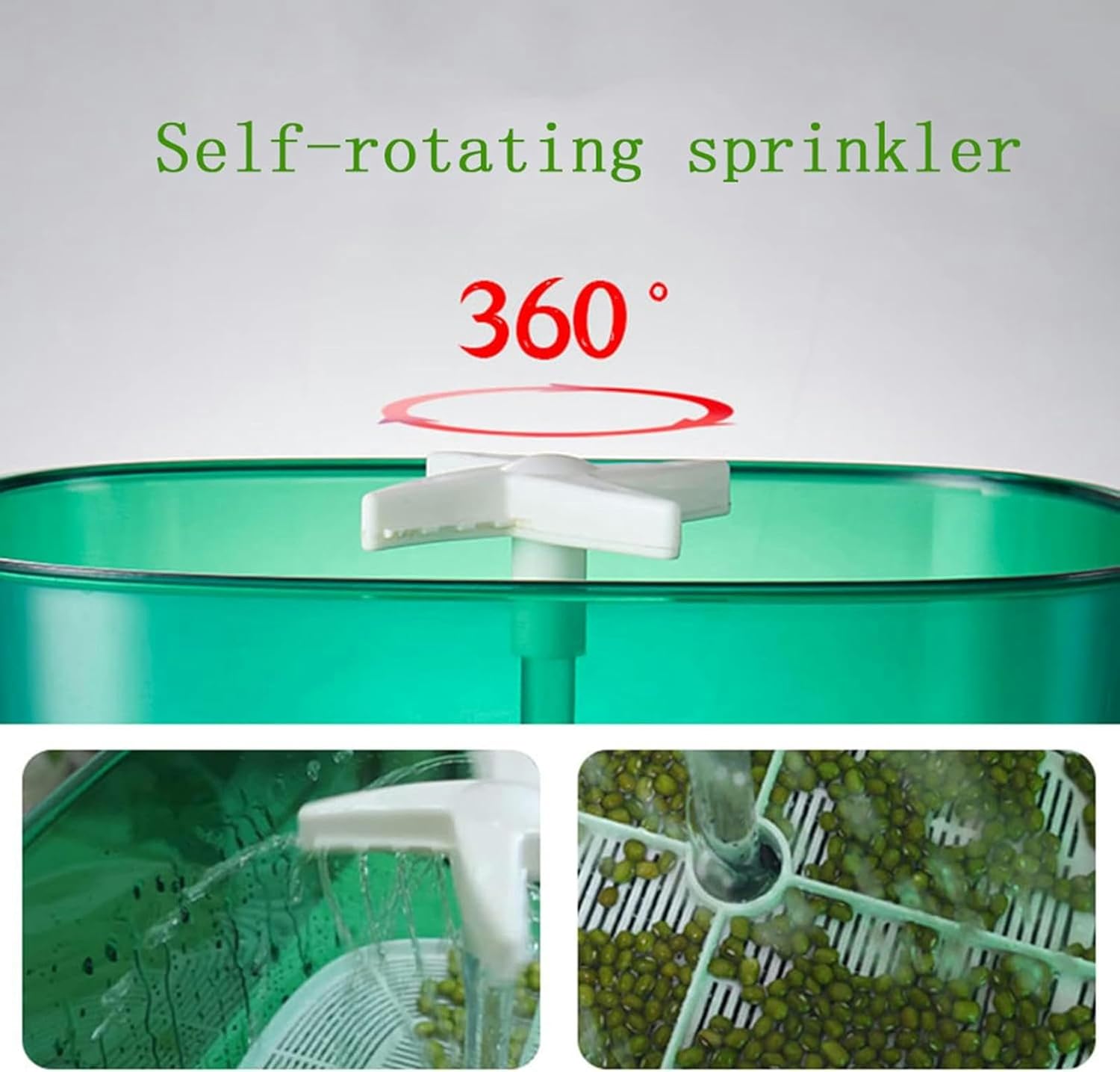 Bean Sprouts Machine, Household Automatic Small Bean Sprouts Cultivation Bucket Large Capacity Grain Seed Germination Kit-1/