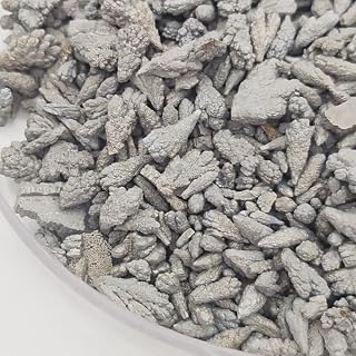 50 Grams Pure Manganese Metal Crystalline Dendritics, 99.998% High Purity Mn Crystal for Element Specimen Collection or Laboratory Scientific Experiments