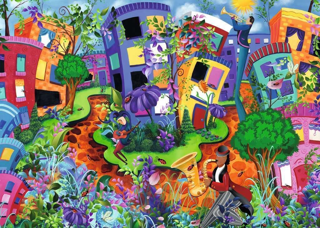 Ravensburger Lady Bug Lane 1000 Piece Jigsaw Puzzle – Whimsical Garden Path Scene, Detailed Challenge for Adults & Families