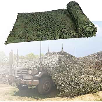 t*n様 米軍放出品　カモフラージュネット　リバーシブル　3M×7M Amazon | Wrightjp 迷彩柄 カモフラージュネット 2m×3m 迷彩