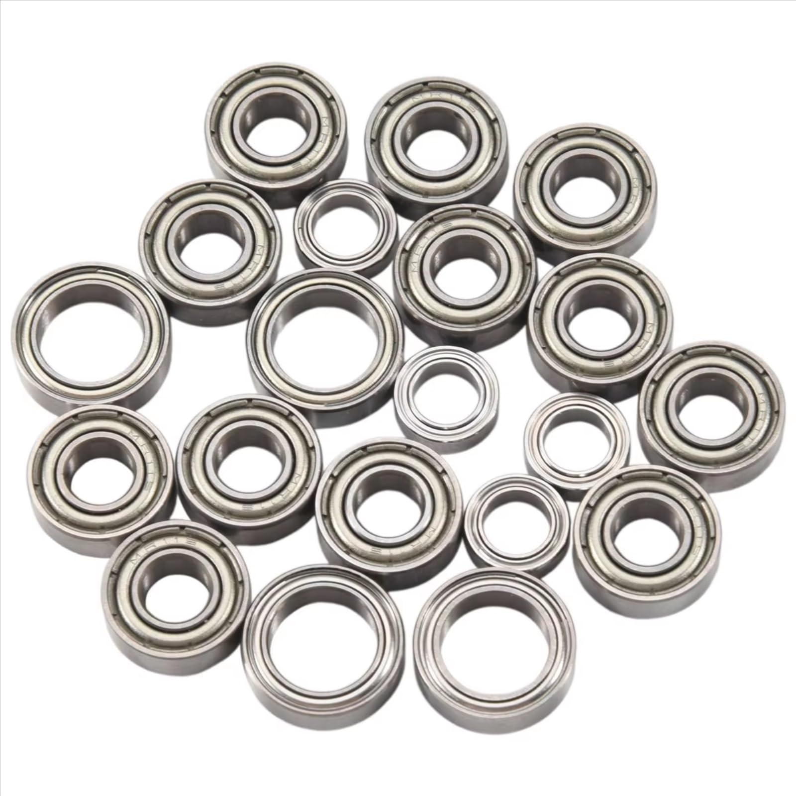 Rodamientos Mejoras RC Para TT01 Para TT-01 TT01D TT01E TT01R DF02 1/10 Kit 20 Rodamientos Bolas Piezas Mejora Coche RC Accesorio Modelo Reparación Ensamblaje