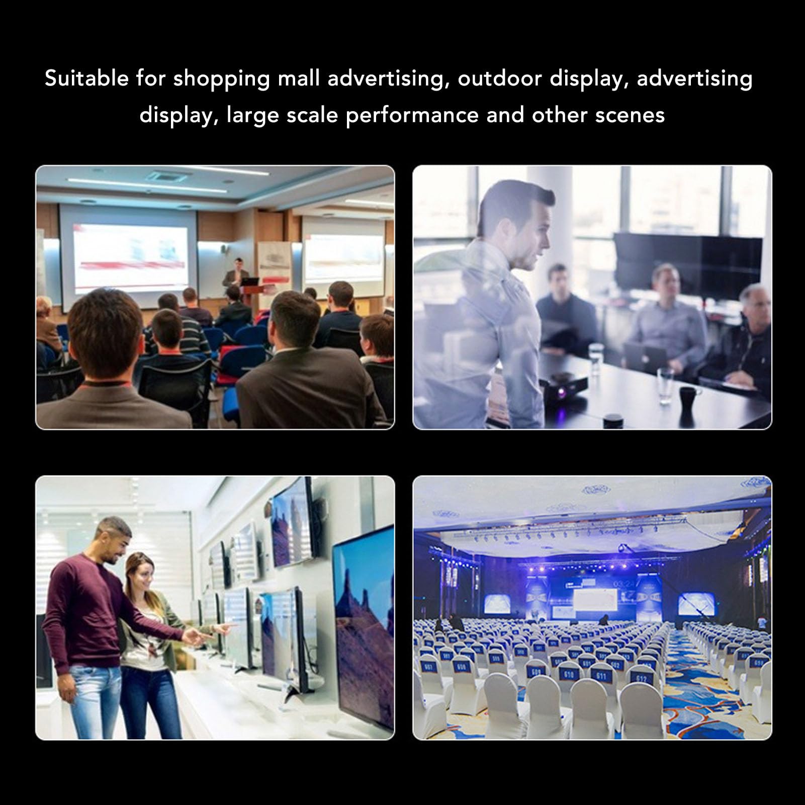 Controller Parete Video HDMI 2x2, Processore Parete TV 8K, Uscita 4K 1080P, Rotazione di 180 Gradi, 8 modalità di Giunzione Giuntatrice Processore Schermo Video 2x2 1x1 1x2