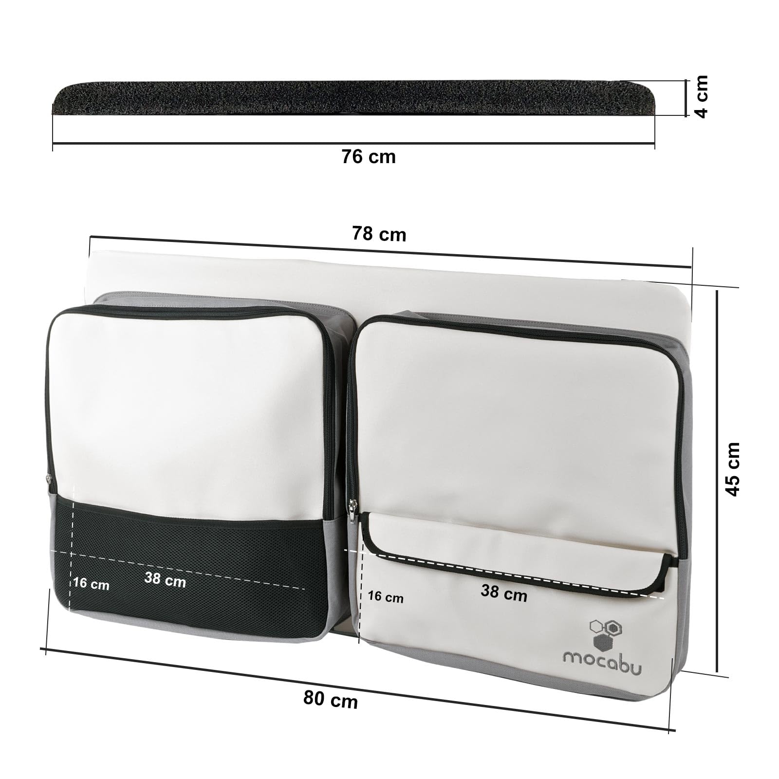 Bolsillo de ventana Bolsa de utensilios Organizador compatible con VW T5 T6 KR derecha