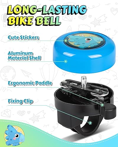 Vista 15 de VICTGOAL Bike Bell for Kids with Loud Clear Sound, Bicycle Bell Scooter Bike Horn Ringtone Alert Cute Cycling for Toddler Children Boys Girls