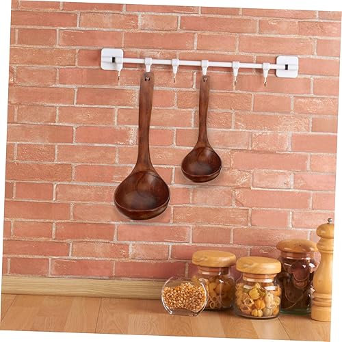 Miniatura 9 de Luxshiny Juego de 3 cucharas de madera para pasta, cucharas chinas de ramen asiático, cucharas de arroz, cucharas de azúcar, cucharas de frutas para