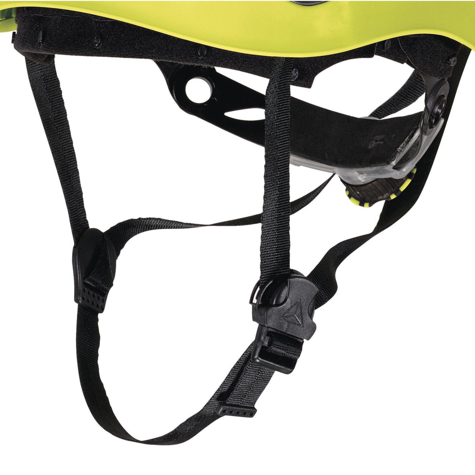 Deltaplus GRAPEJAFL Bauhelm - Bergsteigerhelm-Stil, Gelb, Größe Einstellbar