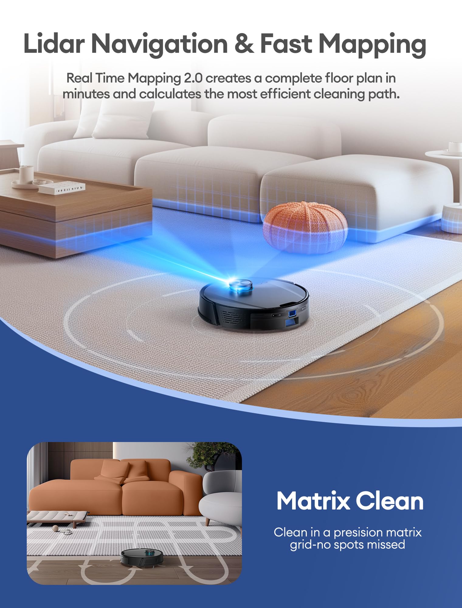 Ultenic T20 Pro robot odkurzający z samoopróżnianiem, 10000 Pa, cichy, sterowanie WiFi/Bluetooth/Alexa/app, 6 trybów czyszczenia, idealny do sierści zwierząt