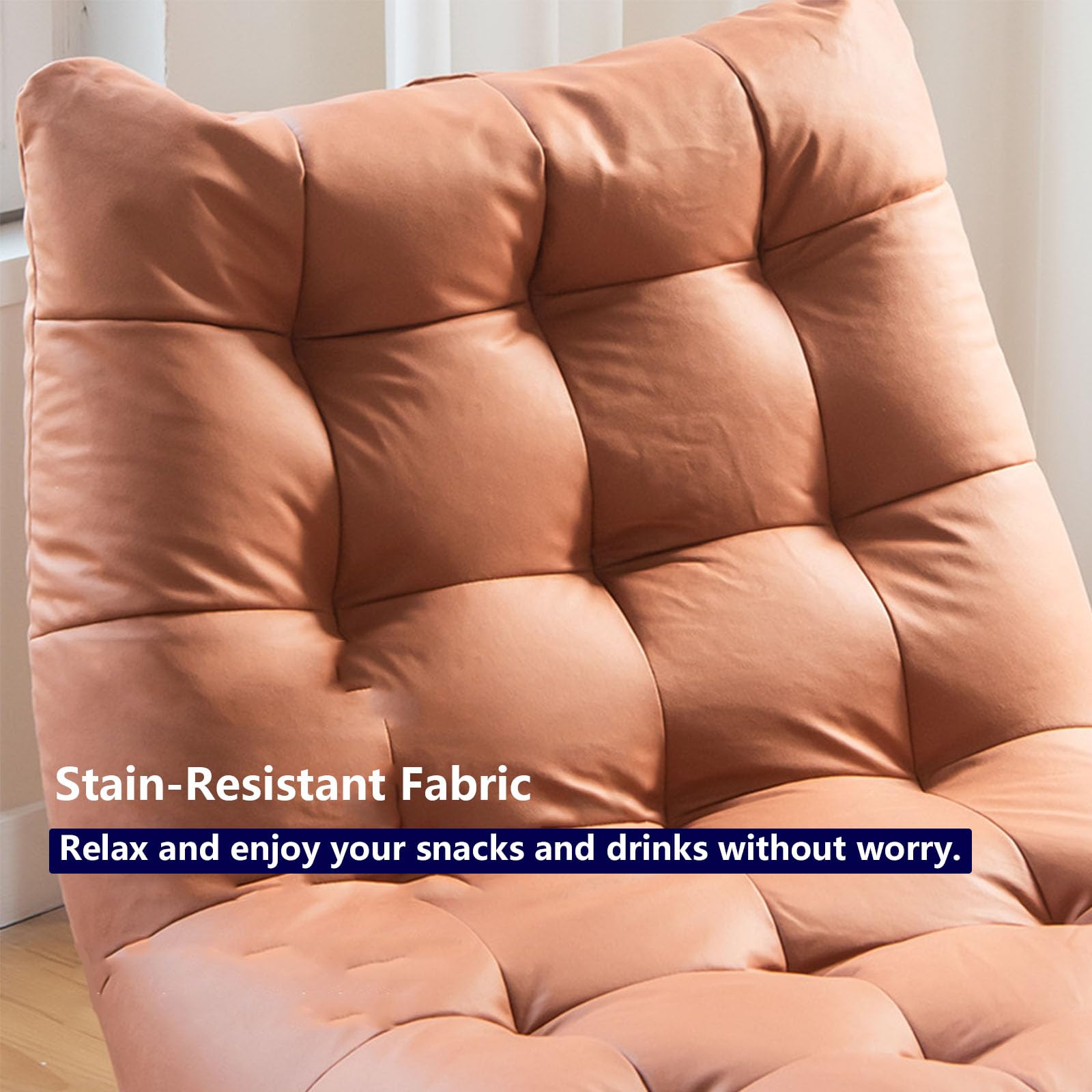 Technik-Stoff Sitzsack mit Tragegriff, Kompaktes Sitzmöbel aus einem Stück für Wohnzimmer & Schlafzimmer(Color:Sonnengelb)