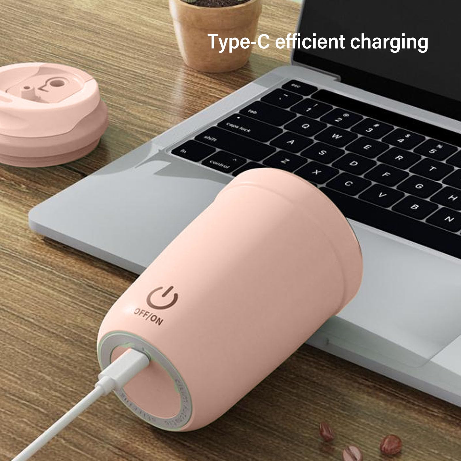 Kuuleyn Self Stirring Mug, Self Stirring Coffee Mug, Automatic Magnetic Stirring Coffee Mug 350ml USB Rechargeable Rotating Mixing Cup Electric Self Mixing Cup for Coffee Milk