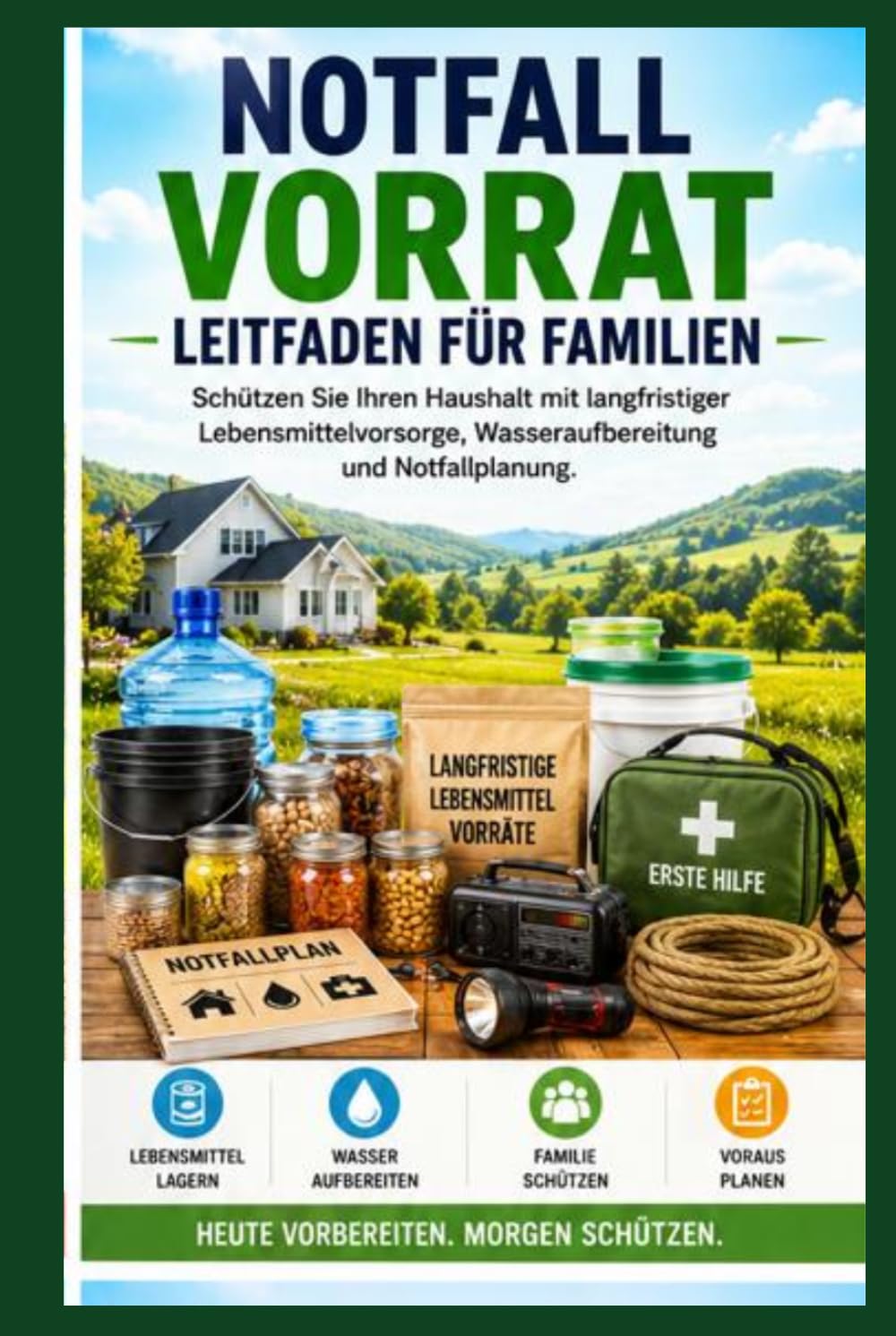 NotfallLebensmittelauf bewahrungsleit faden für Familien: Schützen Sie Ihren Haushalt mit langfristiger Lebensmittellagerung, Wasservorbereitung und Notfallplanung