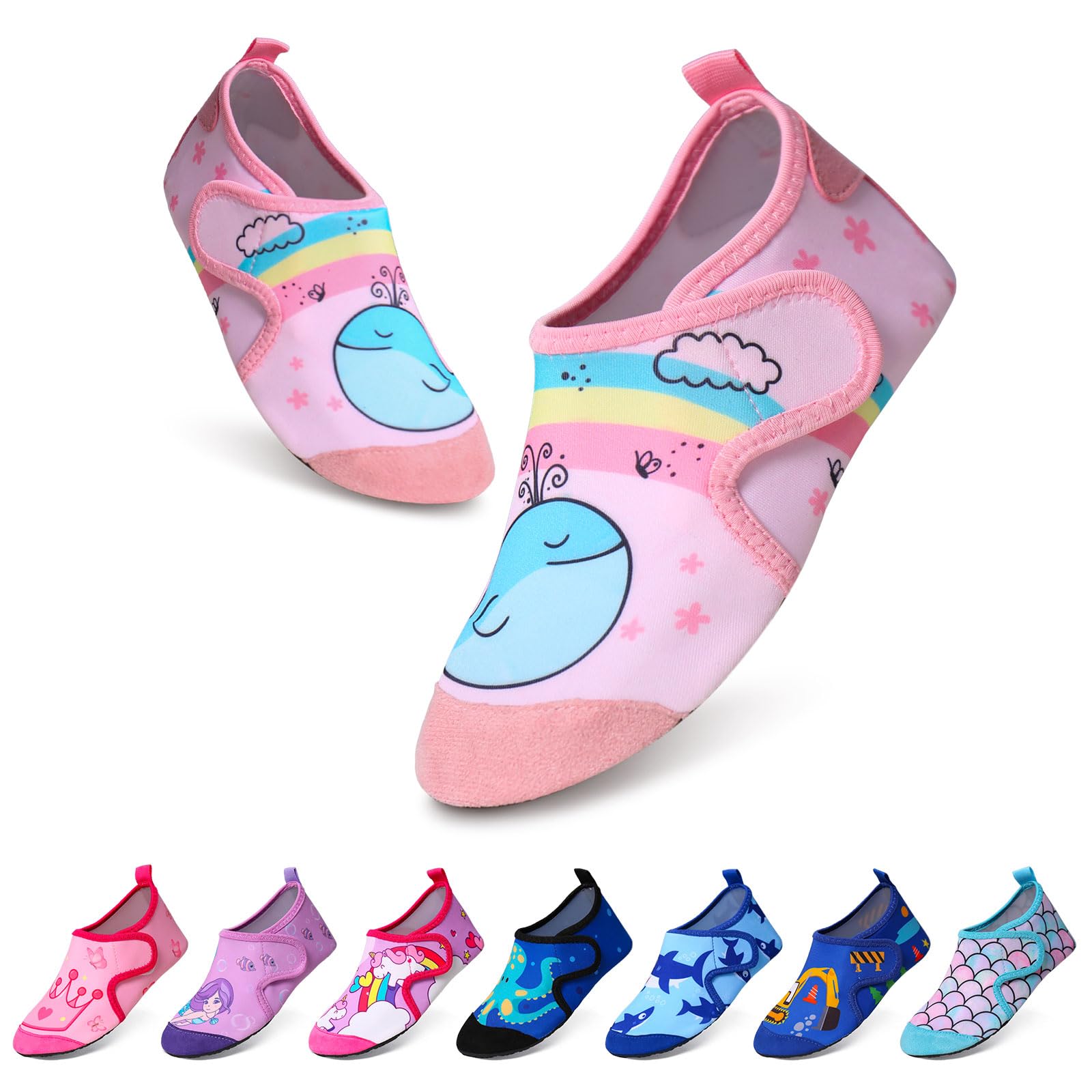 Chaussures Aquatiques Enfant PTHTECHUS - Pour Piscine, Plage Et Sport | Antidérapantes Taille 28-29