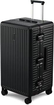 MILADA 28 Hardshell Checked Suitcase, Trunk Zipperless Aluminum Luggage
