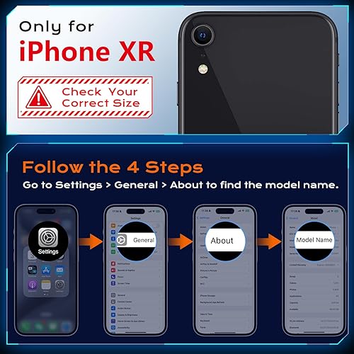 Miniatura 7 de Anqrp Funda diseñada para iPhone XR con soporte de anillo de metal giratorio soporte magnético Funda protectora de grado militar compatible con