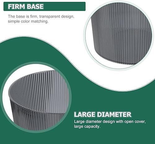 Miniatura 9 de Basura Basura Papelera Despojada Flor Floral Lata de Compost Cocina Uso Pequeño Contenedor Francés Redondo Contenedores Den Dry Crear Accesorios