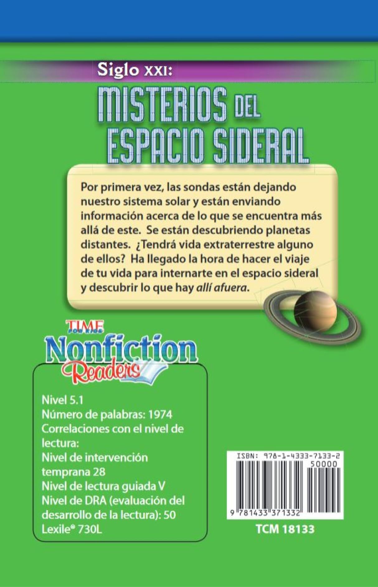 Time for Kids Informational Text Grade 5 Spanish 30-Book Set (Time for Kids Nonfiction Readers): Challenging Set (Teacher Created Materials Library Set)