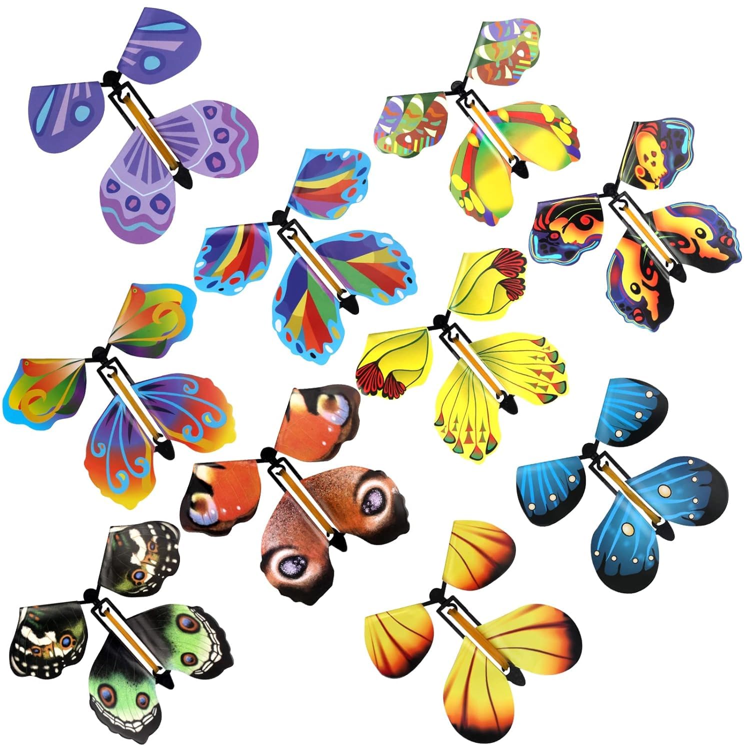 Starmartial Exploding Flying Butterfly Magic (Pack Of 15) Wind Up Butterflies Toys,Colourful Butterflies Toys For Boys/Girls,Plastic Flying Butterflies For Kids,Fairy Toys For Girls/Boys- Multicolour (B0CC916YW9) Amazon Price History, Amazon Price Tracker