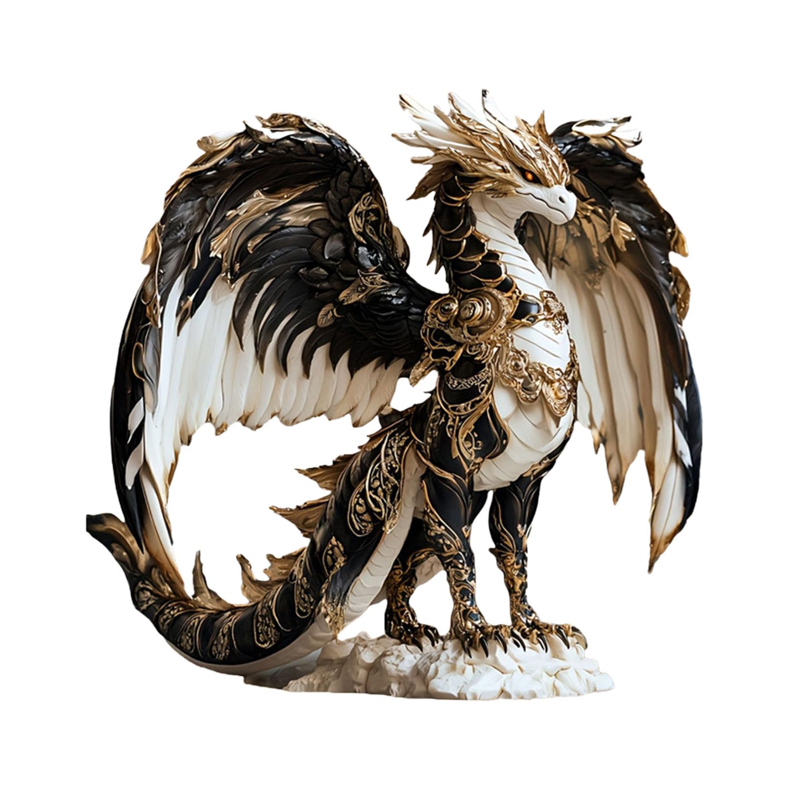 Beimus Dragon Statue Figurine Animal Sculpture Home Decors Tabletop Centerpieces Collectible Decorative Figurines Acrylic Dragon Statues Desk Decorative Figurines