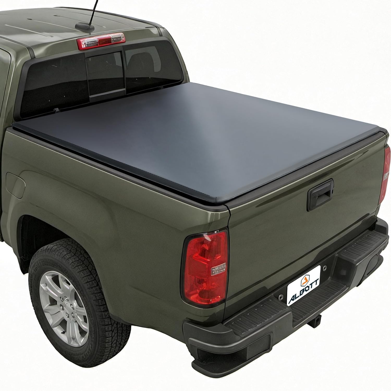 Albott 5.2 FT Soft Roll-up Truck Bed Tonneau Cover for 2015–2026 Chevy Colorado/GMC Canyon, PVC Tonneau Cover for Trucks (NO CarbonPro Bed), Black