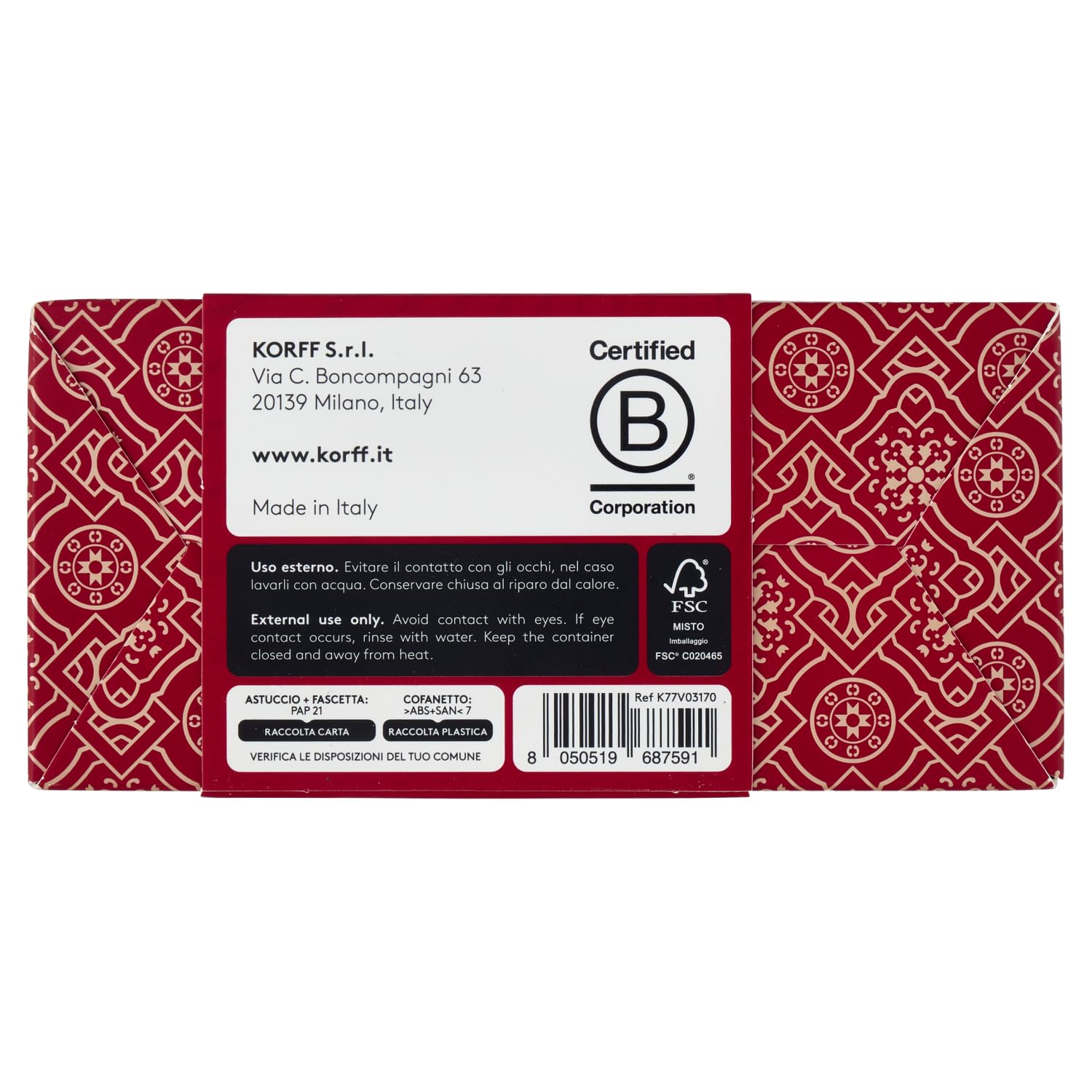 Korff Terra Eterea Limited Edition 2025, Polvere compatta con texture impalpabile e profumazione di vaniglia con Acido Ialuronico, Vitamina E, Collagene, Filtri solari, 15 gr