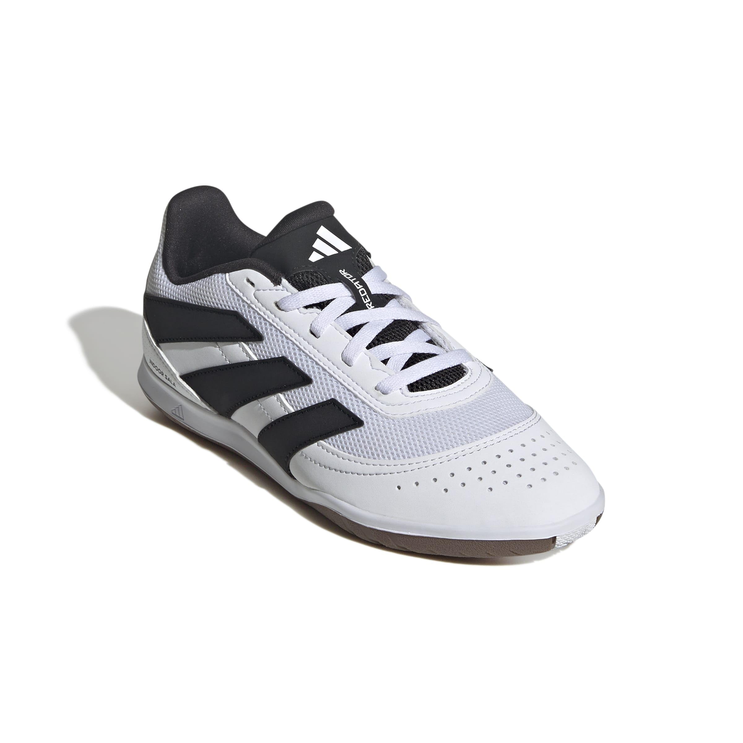 adidas Uniseks - dzieci PREDATOR CLUB Indoor Sala Football Boots Kids, Cloud White/Core Black/Lucid Lemon, 38 EU