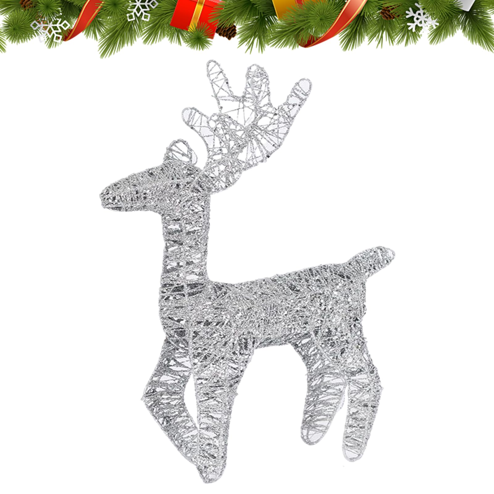 Renne Illuminé pour la Décoration de Noël Décoration Festive Résistante à | Décorations de Noël de Cerf Lumineux Pour Décoration Intérieure Et Extérieure, Cour , Pelouse, Jardin Et