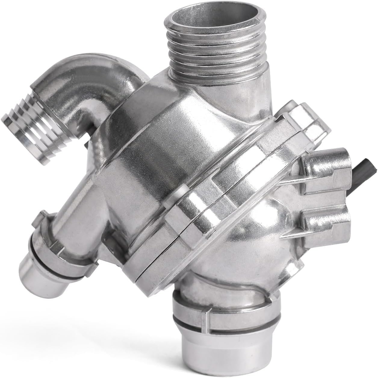 MITZONE Engine Coolant Thermostat Housing Assembly with Thermostat Gasket Compatible with BMW X5 X6 3.0L 2007 2008 2009 2010