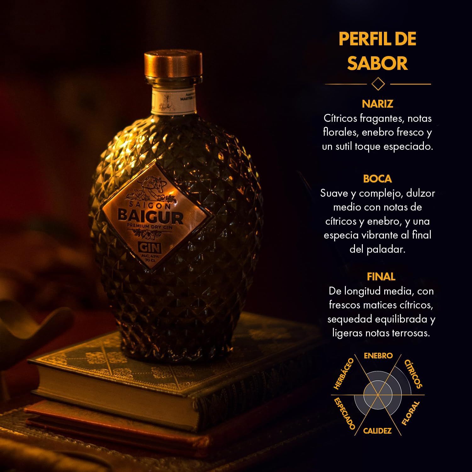 Saigon Baigur Premium Dry Gin 43% Vol. 0,7l