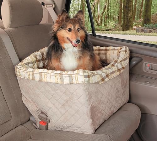 PetSafe Happy Ride Jumbo - Asiento elevador para perros cama elevada para mascotas para coches camiones y SUV soporta mascotas de hasta 30 libras