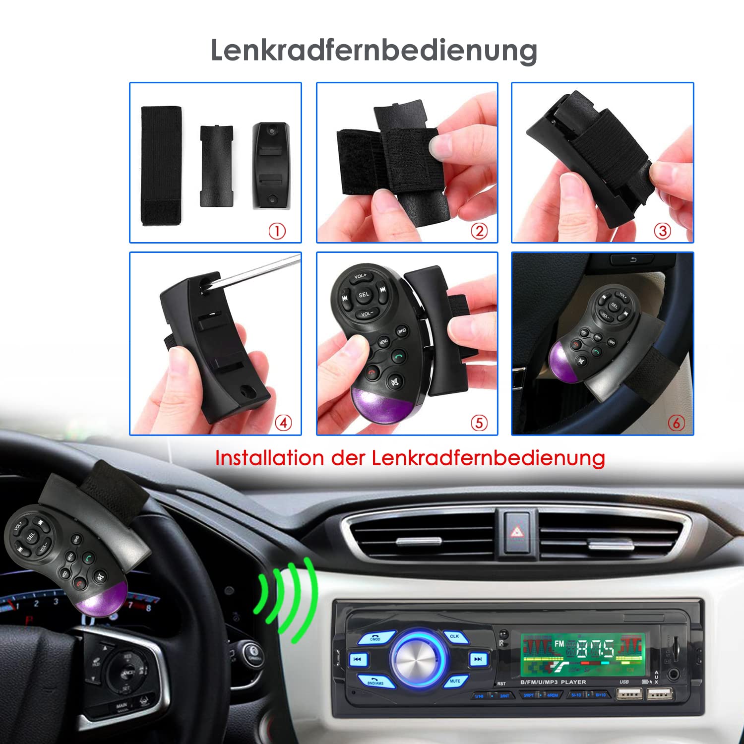 Radio De Coche Con Bluetooth IFreGo DIN Radio De Coche Con Manos