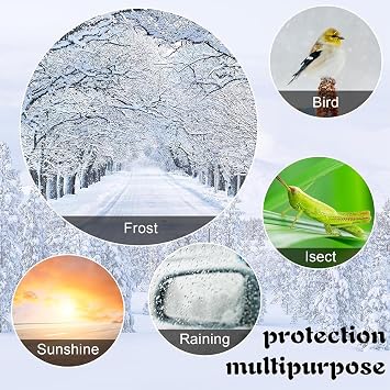 Auto Side Mirror Covers, Car Mirror Cover, Auto Side Mirror Snow Cover, 2 pcs Dust-proof Waterproof Car Wing Mirror Protector from Frost Snow, Fit Most of the Cars Wing Mirrors, 33 * 27 cm