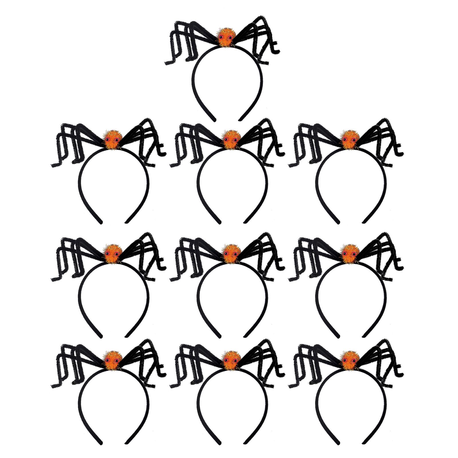 Jazuaiao Of 10 Halloween Headband Eye Catching Halloween Headband for Costume Parties and Holiday Event Party Highlight Accessories
