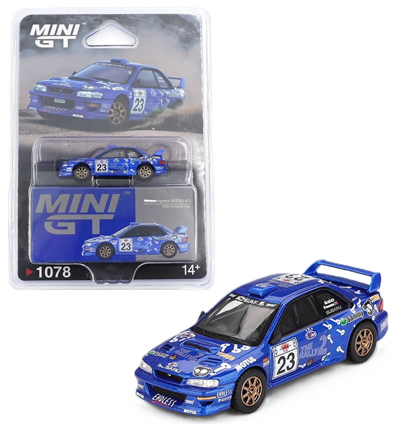 Diecast Model Car Compatible with Mini GT 1:64 Subaru Impreza
