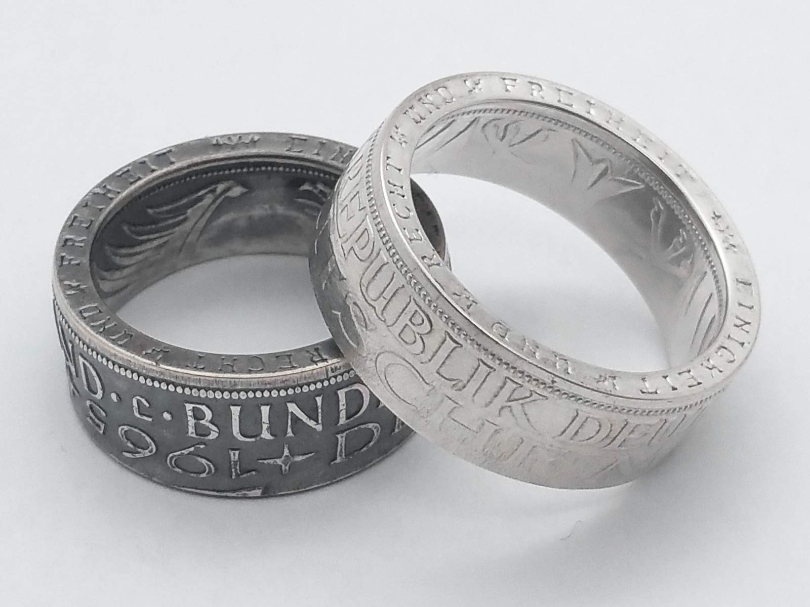 Münzring 1951,1956-61, 1963-74 BRD 5 Mark mit Datum Heiermann Silberadler Silber 625er